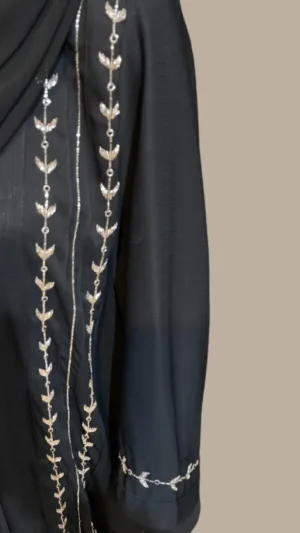 Dubai Abaya for Women | Premium Zoom Fabric with Embroidery – XXL – photo 3 at Modesty EStore