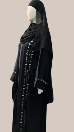 Dubai Abaya for Women | Premium Zoom Fabric with Embroidery – XXL – photo 2 at Modesty EStore