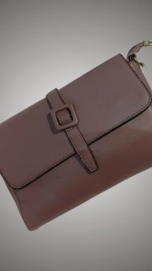 Sling Bag with Detachable Strap - Brown