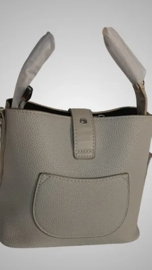 Structured Handbag with Buckle Strap & Optional Shoulder Strap – photo 2 at Modesty EStore