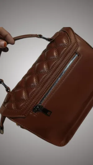 Quilted Sling Bag with Buckle Flap – photo 2 at Modesty EStore