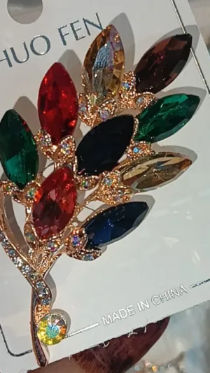 Crystal Brooch