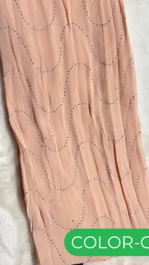 Scarf – Premium Heavy Chiffon Hijab with Stones | ₹299 - C03