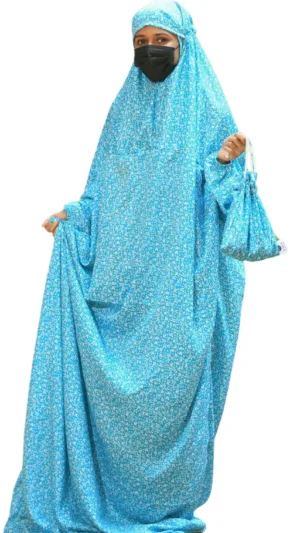 Khimar – Islamic Prayer Dress for Women | Free Size Muslim Dress ₹699 - Sky Blue