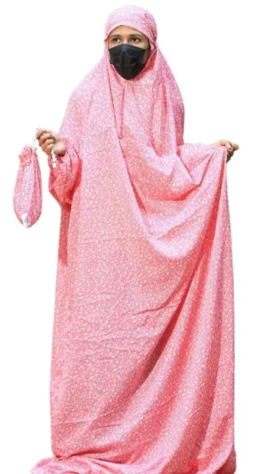 Khimar – Islamic Prayer Dress for Women | Free Size Muslim Dress ₹699 - Pink