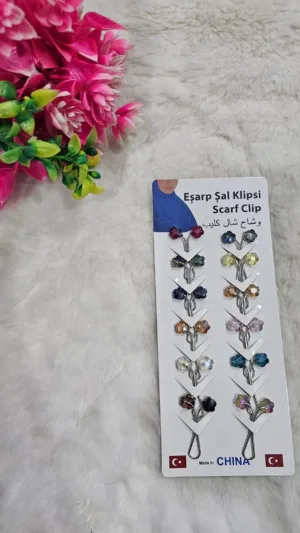 Durable hijab pins - loop Pins Set of 12