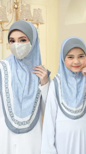 Khimar Scarf – Free Size 36" with Rhinestone Logo | ₹255 - P02