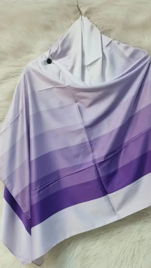 Party Wear Hijab – Digital Hijab Edition for Women - Dark Purples