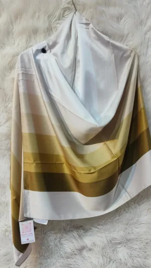 Party Wear Hijab – Digital Hijab Edition for Women - Golden