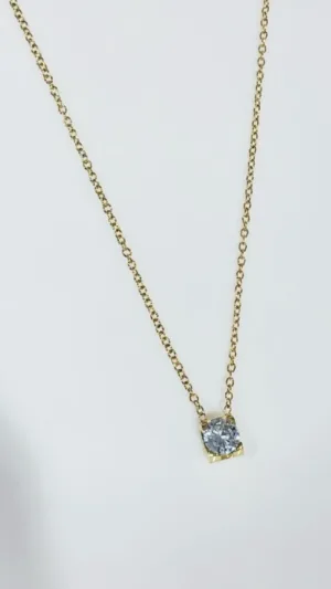 Crystal Solitaire Pendant Necklace – photo 2 at Modesty EStore