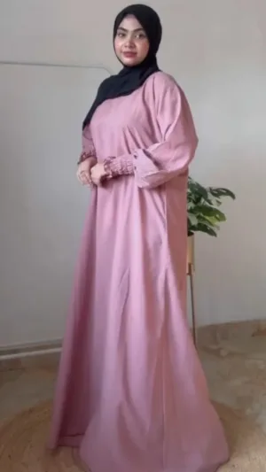 Abaya for Women | Stylish & Modest Abayas Online at Best Price - Light Pink