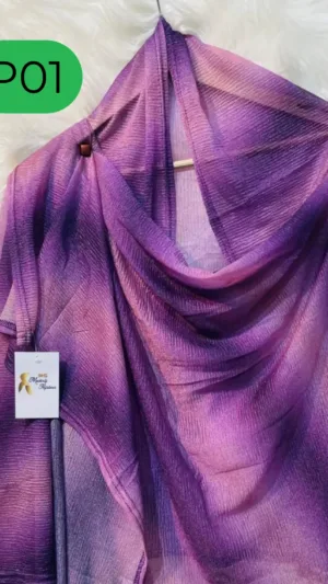 Hijabs – Premium Foam Elastic Party Wear - P01