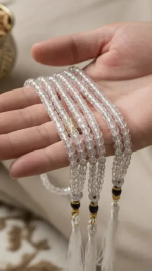 Crystal Tasbih (100 Beads) – Set of 3 – photo 2 at Modesty EStore