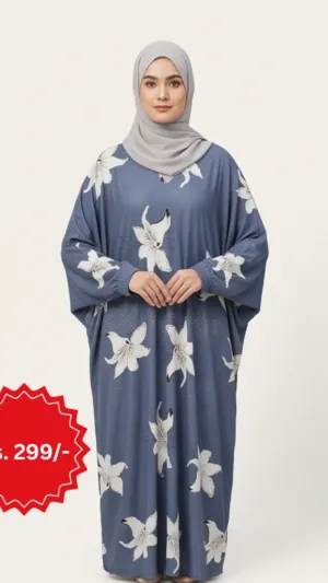 Printed Abaya Dress