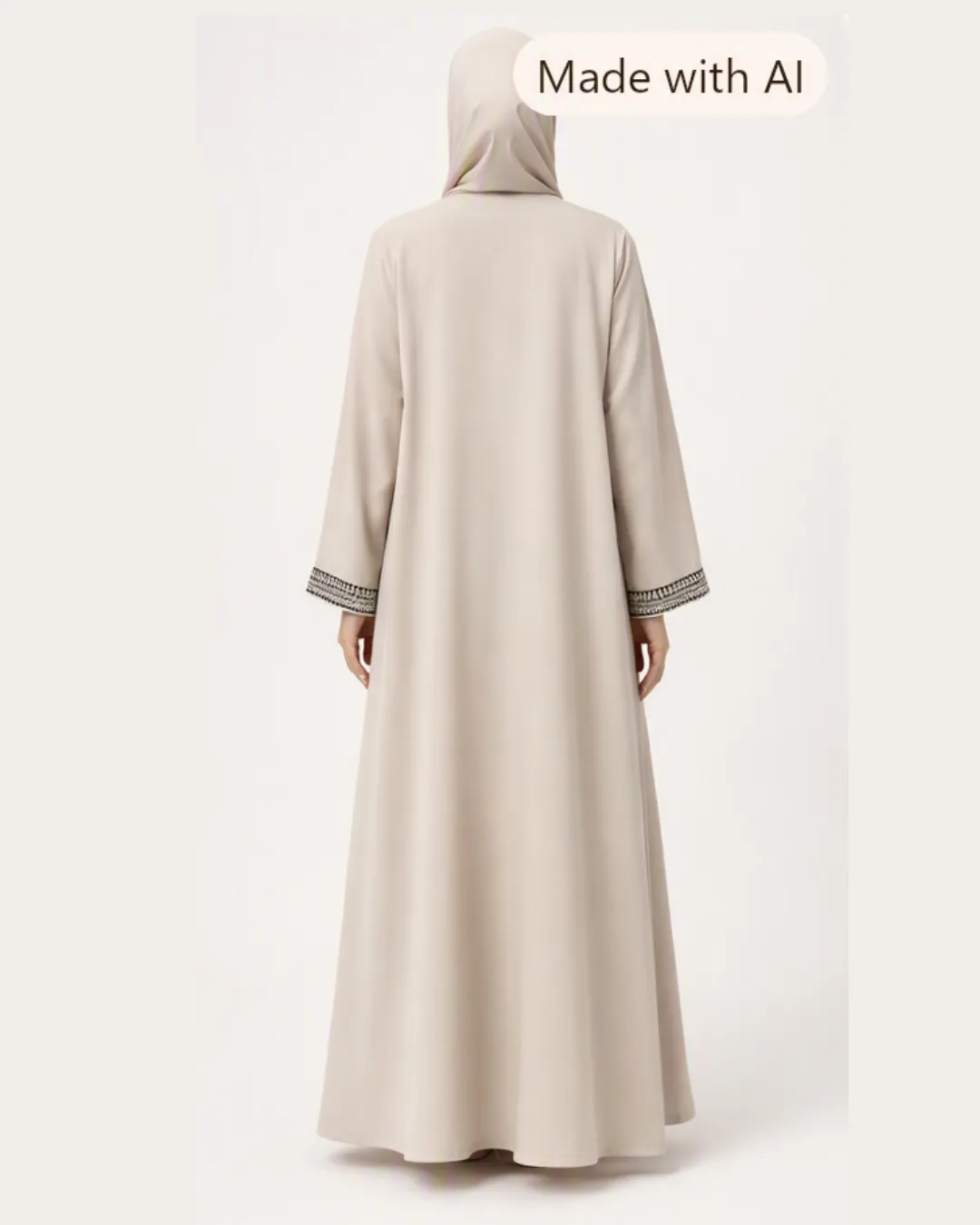 Abaya22026-09-20 18-56-06 Beige Embroidered Tassel Abaya