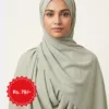 Light grey crinkle hijab – Light Grey Crinkle Hijab – Soft Everyday Scarf (photo 3)